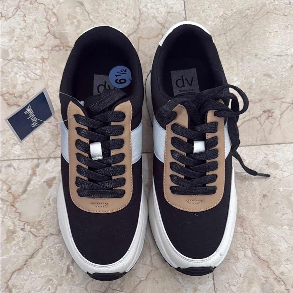 DV by Dolce Vita Black and Tan Men's Sneakers